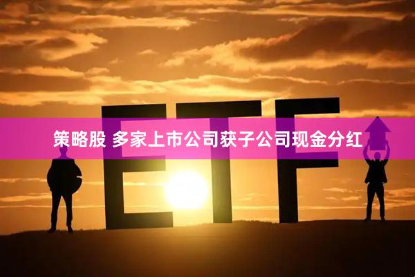 策略股 多家上市公司获子公司现金分红