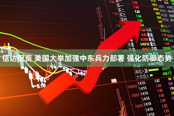 信达配资 美国大举加强中东兵力部署 强化防御态势